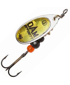 Блесна вращающаяся DAM FZ Fluo Spinner #5 12g S Gold Prisma