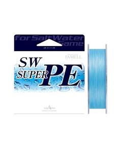 Плетеный шнур Yamatoyo Famell SW Super PE х4, #1.5, 200 м, голубой