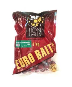 Lion Baits бойлы растворимые серии EURO BAITS 24 мм клубничный джем - 1 кг