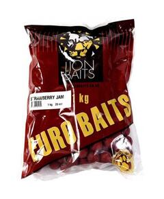 Lion Baits бойлы тонущие серии EURO BAITS 20 мм клубничный джем - 1 кг