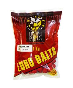 Lion Baits Бойлы тонущие EURO BAITS 24 мм клубничный джем (Strawberry Jam) - 1 кг