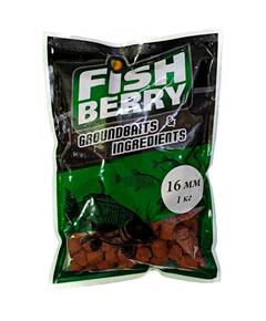 FISHBERRY Пеллетс карповый (лосось, цв. -темный) 16мм - 1 кг