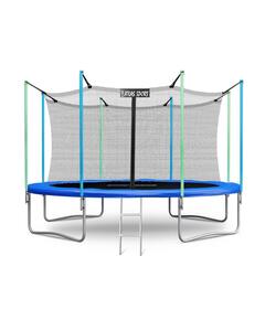 Батут Atlas Sport 435 см (14ft) с внутренней сеткой и лестницей BLUE