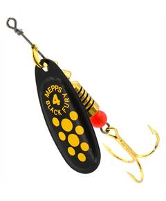 Блесна Mepps Black Fury 4 Jaune N черный/желт.точ 8g    (F20)