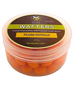 Lion Baits Бойлы нейтральной плавучести Wafters PLUM ROYALE Слива королевская 12 мм 40 гр