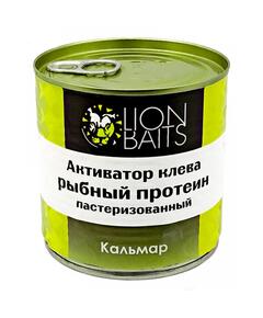 Lion Baits Активатор клева "Рыбный протеин" пастеризованный "КАЛЬМАР" - 430 мл