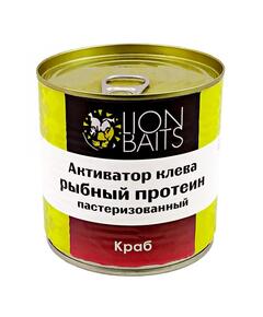 Lion Baits Активатор клева "Рыбный протеин" пастеризованный "КРАБ" - 430 мл