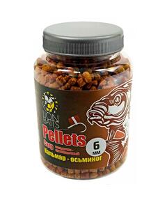 Lion Baits Пеллетс карповый Carp pellets Кальмар-осьминог 6 мм - 300 гр
