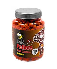 Lion Baits Пеллетс карповый Carp pellets Компот 10 мм - 300 гр