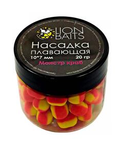 Lion Baits Насадка плавающая двухцветная Монстр краб 10х7 мм (20 гр)