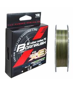 Плетеный шнур YGK Bornrush PE WX8, #0.4, 200м, многоцветный