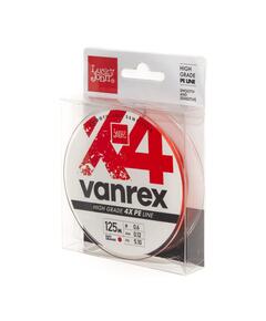 Леска плет. Lucky John Vanrex х4 BRAID Fluo Orange 125/012