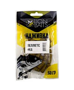 Lion baits Пеллетс насадочный "Наживка" с резинкой "Мед" 8 мм 50гр