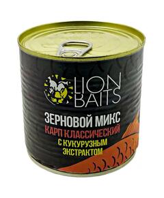 Lion Baits Зерновой микс Карп классический с кукурузным экстрактом -430 мл