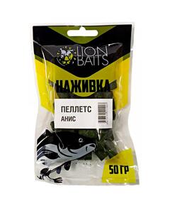 Lion baits Пеллетс насадочный "Наживка" с резинкой "Анис" 8 мм 50гр