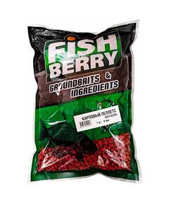 Пеллетс карповый Carp pellets "Фрутелла" (красный) 6мм - 1кг