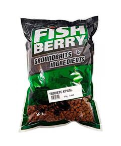 FISHBERRY Пеллетс карповый (криль, цвет - оранж) 6мм - 1 кг