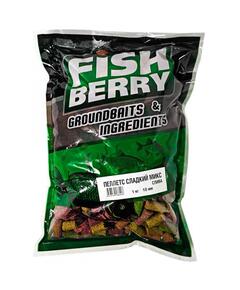 FISHBERRY Пеллетс быстрорастворимый "Сладкий микс" Слива 10мм - 1 кг