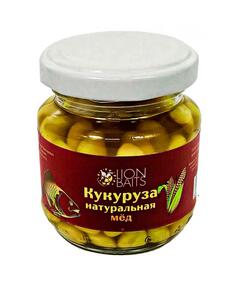 Lion baits Кукуруза натуральная в стеклянной банке "Мед" 110мл