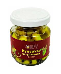 Lion baits Кукуруза натуральная в стеклянной банке "Анис" 110мл