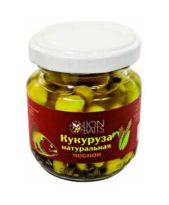 Lion baits Кукуруза натуральная в стеклянной банке "Чеснок" 110мл