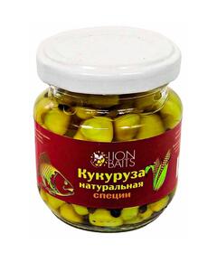 Lion baits Кукуруза натуральная в стеклянной банке "Специи" 110мл