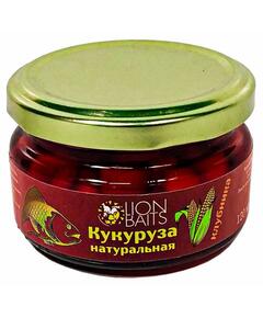 Lion baits Кукуруза натуральная в стеклянной банке "Клубника" 120мл