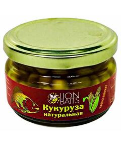 Lion baits Кукуруза натуральная в стеклянной банке "Чеснок" 120мл