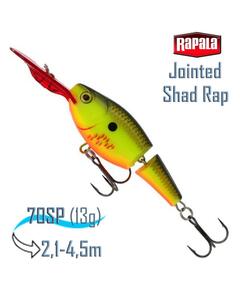 Воблер RAPALA Jointed Shad Rap 07, BHO