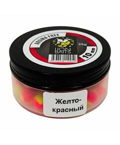 Lion Baits Бойлы плавающие Pop-Up "Aroma Free" (без аромы) желто-красные 10 мм