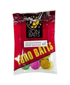 Lion baits Пылящие диски для прикармливания Флюро-Светофор "Краб и ракушка" 15шт