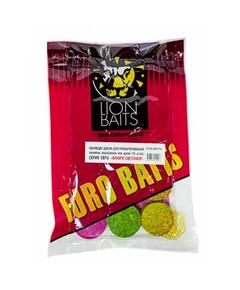 Lion baits Пылящие диски для прикармливания Флюро-Светофор "Тутти-фрутти" 15шт