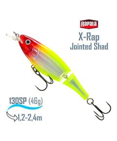 Воблер RAPALA X-Rap Jointed Shad 13, CLN