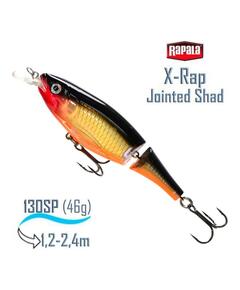 Воблер RAPALA X-Rap Jointed Shad 13, G
