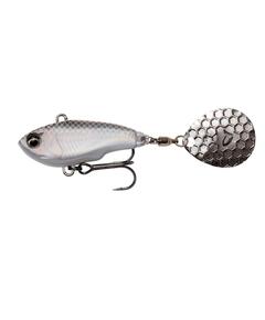 Тейл спиннер SAVAGE GEAR Fat Tail Spin 8cm 24g Sinking, White Silver