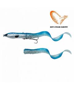 Приманка мягкая SAVAGE GEAR 3D Hard Eel 2+1 17cm 50g SS Blue Silver