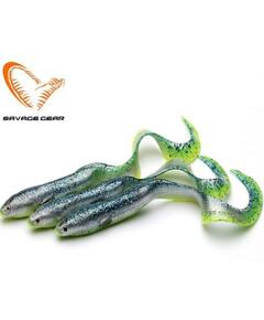 Приманка мягкая SAVAGE GEAR LB Real EEL 15cm 12g Green Yellow Glitter 3pcs Blister