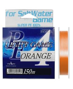 Плетеный шнур Yamatoyo PE Light Game Orange, #0.2, 150 м, оранжевый