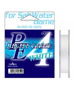 Плетеный шнур Yamatoyo PE Light Game White, #0.5, 150 м, белый