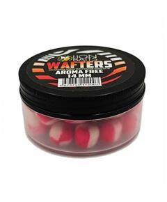 Бойлы нейтральной плавучести (Wafters) "Aroma Free" (без аромы) красно-белый 14мм