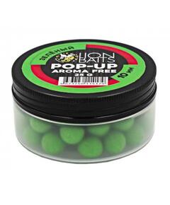 Lion Baits Бойлы плавающие Pop-Up "Aroma Free" (без аромы) зеленый 10 мм