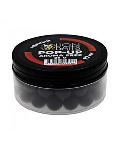 Lion Baits Бойлы плавающие Pop-Up "Aroma Free" (без аромы) черный 10 мм