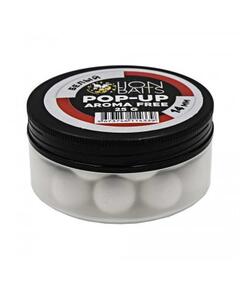 Lion Baits Бойлы плавающие Pop-Up "Aroma Free" (без аромы) белый 14 мм