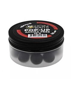 Lion Baits Бойлы плавающие Pop-Up "Aroma Free" (без аромы) черный 14 мм