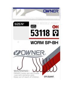 Крючок OWNER Worm SP-BH bloody red №12 9шт