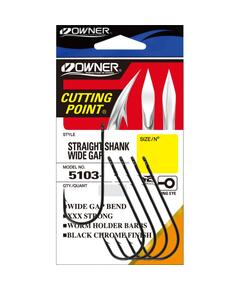 Крючок OWNER Straight Shank Wide Gap BC №1/0 6шт