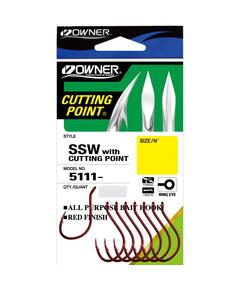 Крючок OWNER Cut SSW red №8 12шт