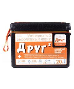 Рыболовный ящик Camping World Друг 2+ 20 л Черный + оригинальная система крепления