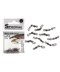 Застежка Spinwal Snap with swivel size 12S 10pcs su