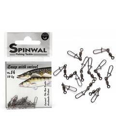 Застежка Spinwal Snap with swivel size 14 10pcs
